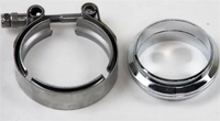 Thumbnail for Granatelli 4.0in V-Band Mild Steel Flat Flanges w/Clamp