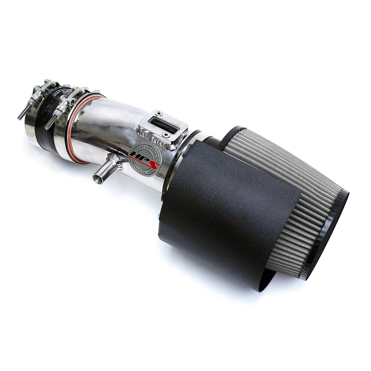 HPS Shortram Air Intake Kit 09-14 Nissan Maxima V6 3.5L, Includes Heat Shield, Polish
