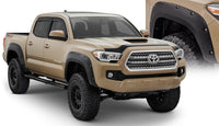 Thumbnail for Bushwacker 16-18 Toyota Tacoma Pocket Style Flares 4pc 60.5/73.7in Bed - Black