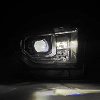 Thumbnail for AlphaRex 14-21 Toyota Tundra LUXX-Series LED Proj Headlights Blk w/Actv Light & Seq. Sig + DRL