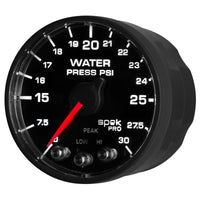 Thumbnail for Autometer Spek-Pro - Nascar 2-1/16in Water Press 0- 30 psi Bfb