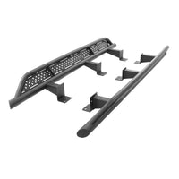 Thumbnail for Go Rhino 2024 Toyota Tacoma DC 4dr Xtreme Frame Mount Sliders - Tex. Blk