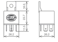 Thumbnail for Hella Relay Mini Iso 5 Pole 24V Spdt Bkt