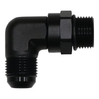 Thumbnail for DeatschWerks 10AN ORB Male Swivel to 10AN Male Flare 90-Degree Fitting - Anodized Matte Black