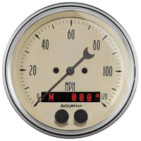 Thumbnail for AutoMeter 3-3/8in & 2-1/16in GPS Speedometer Antique Beige Gauge Kit - 5 Pc