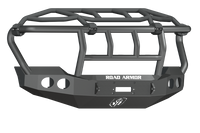 Thumbnail for Road Armor 11-16 Ford F-250 Stealth Front Winch Bumper w/Intimidator Guard - Tex Blk