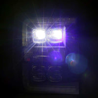 Thumbnail for AlphaRex 11-16 Ford F-350 SD NOVA LED Projector Headlights Plank Style Blk w/Activ Light/Seq Signal