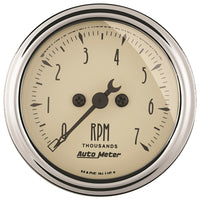 Thumbnail for Autometer 2-1/16in Antique Beige In-Dash 7K RPM Tachometer Gauge