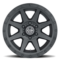 Thumbnail for ICON Rebound 17x8.5 5x5 -6mm Offset 4.5in BS 71.5mm Bore Double Black Wheel