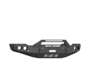 Thumbnail for Road Armor 20-22 GMC 2500/3500 Stealth Front Winch Bumper Sheet Metal Pre-Runner Guard - Black