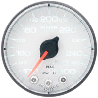Thumbnail for Autometer Spek-Pro Gauge Water Temp 2 1/16in 300f Stepper Motor W/Peak & Warn Wht/Blk