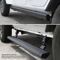 Thumbnail for RealTruck 07-17 Jeep Wrangler 4dr VoltStep Electric Running Board Kit (Cut Req.) - Bedliner Coating