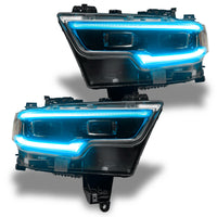 Thumbnail for Oracle 19-21 RAM 1500 Projector LED Headlight DRL Kit - ColorSHIFT RGBW+A w/o Cntrl SEE WARRANTY