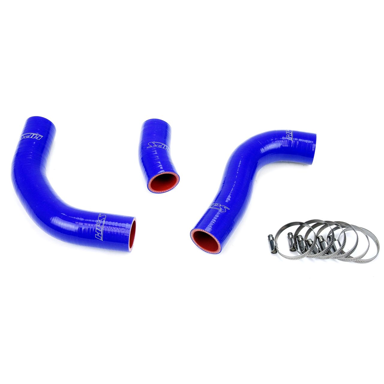 HPS Reinforced Blue Silicone Radiator Hose Kit Coolant for Toyota 88-90 Land Cruiser FJ62 4.0L I6