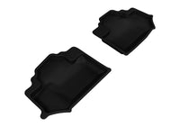 Thumbnail for 3D MAXpider 2014-2018 Jeep Wrangler JK 2-Door Kagu 2nd Row Floormats - Black