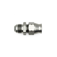 Thumbnail for DeatschWerks 8AN Male Flare to 1/2in Hardline Compression Adapter - Anodized Matte Black