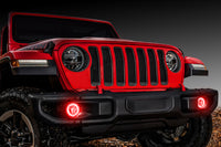 Thumbnail for Oracle Jeep Wrangler JL/Gladiator JT LED Surface Mount Fog Light Halo Kit - ColorSHIFT SEE WARRANTY