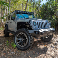 Thumbnail for Go Rhino 07-18 Jeep Wrangler JK WLF Windshield Light Mount Frame - Eight Cube Lights