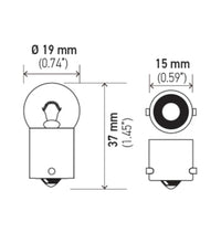 Thumbnail for Hella Bulb 5008 12V 10W Ba15S B6 (2)