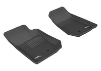 Thumbnail for 3D MAXpider 2007-2013 Jeep Wrangler JK 2-Door/Unlimited Kagu 1st Row Floormat - Black