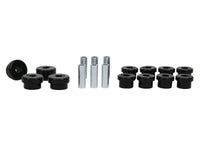 Thumbnail for Whiteline Plus 88-00 Honda Civic / 88-9/95 CRX Rear Control Arm - Lower Inner & Outer Bushing Kit