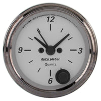 Thumbnail for AutoMeter American Platinum Series 2.0625in Clock 12 Hour Analog
