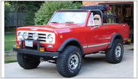 Thumbnail for Bushwacker 72-80 International Scout II Extend-A-Fender Style Flares 2pc - Black