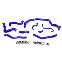Thumbnail for HPS Blue Reinforced Silicone Radiator and Heater Hose Kit Coolant for Mini 07-11 Cooper S R56 1.6L Turbo Manual Trans