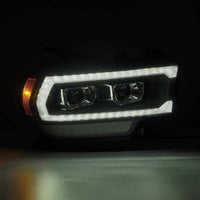 Thumbnail for AlphaRex 19-21 Ram 2500 LUXX LED Proj Headlights Plank Style Black w/Activ Light/Seq Signal/DRL