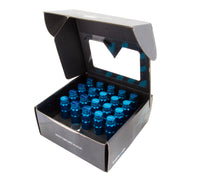 Thumbnail for NRG 700 Series M12 X 1.25 Steel Lug Nut w/Dust Cap Cover Set 21 Pc w/Locks & Lock Socket - Blue