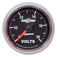 Thumbnail for Autometer Sport-Comp II 2 1/16in. 18V Digital Stepper Motor Electronic Voltmeter