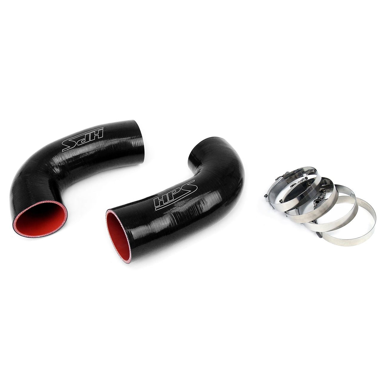 HPS Silicone Post MAF Dual Air Intake Tubes Kit Black 5.0L V8 for BMW 98-03 M5 E39