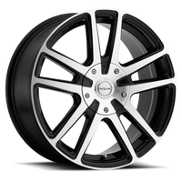 Thumbnail for Raceline 145M Encore 16x7in / 4x100/4x108 BP / 40mm Offset / 72.62mm Bore - Black & Machined Wheel