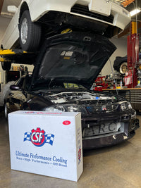 Thumbnail for CSF Nissan R33 Skyline GT-R/GTS Full Billet Aluminum High-Performance Radiator - Black
