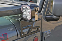 Thumbnail for Fabtech 18-21 Jeep JL/JT Light Bracket Kit (Adjustable)