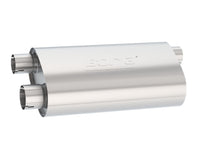 Thumbnail for Borla Universal Pro-XS Muffler Oval 3in Inlet/ 2.5in Dual Outlet Transverse Flow Notched Muffler