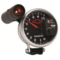 Thumbnail for Autometer GM Bowtie Black 5in 10000 RPM Pedestal Electronic Tachometer w/ Ext Shift Light