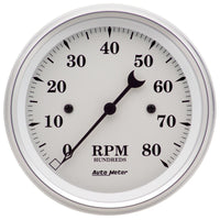 Thumbnail for AutoMeter Gauge Tachometer 3-3/8in. 8K RPM In-Dash Old Tyme White