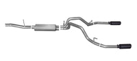 Thumbnail for Gibson 10-13 Chevrolet Silverado 1500 LT 4.8L 2.25in Cat-Back Dual Split Exhaust - Black Elite