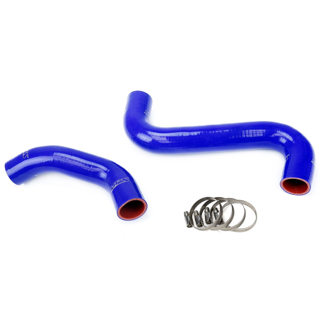 HPS Blue Reinforced Silicone Radiator Hose Kit Coolant for Subaru 01-07 WRX / STI