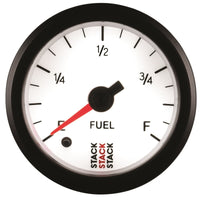 Thumbnail for Autometer Stack 52mm 0-280 Ohm Programmable Pro Stepper Motor Fuel Level Gauge - White