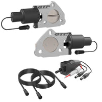 Thumbnail for QTP 2.5in Bolt-On QTEC Dual Electric Cutout Valves - Pair