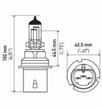 Thumbnail for Hella Bulb 9004/Hb1 12V 65/45W P29T T46 (2)
