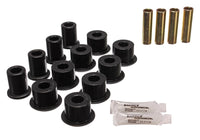 Thumbnail for Energy Suspension 95-97 Toyota Tacoma / 89 4Runner / 89-95 Pick Up Black Rear Leaf Spring Shackle Bu