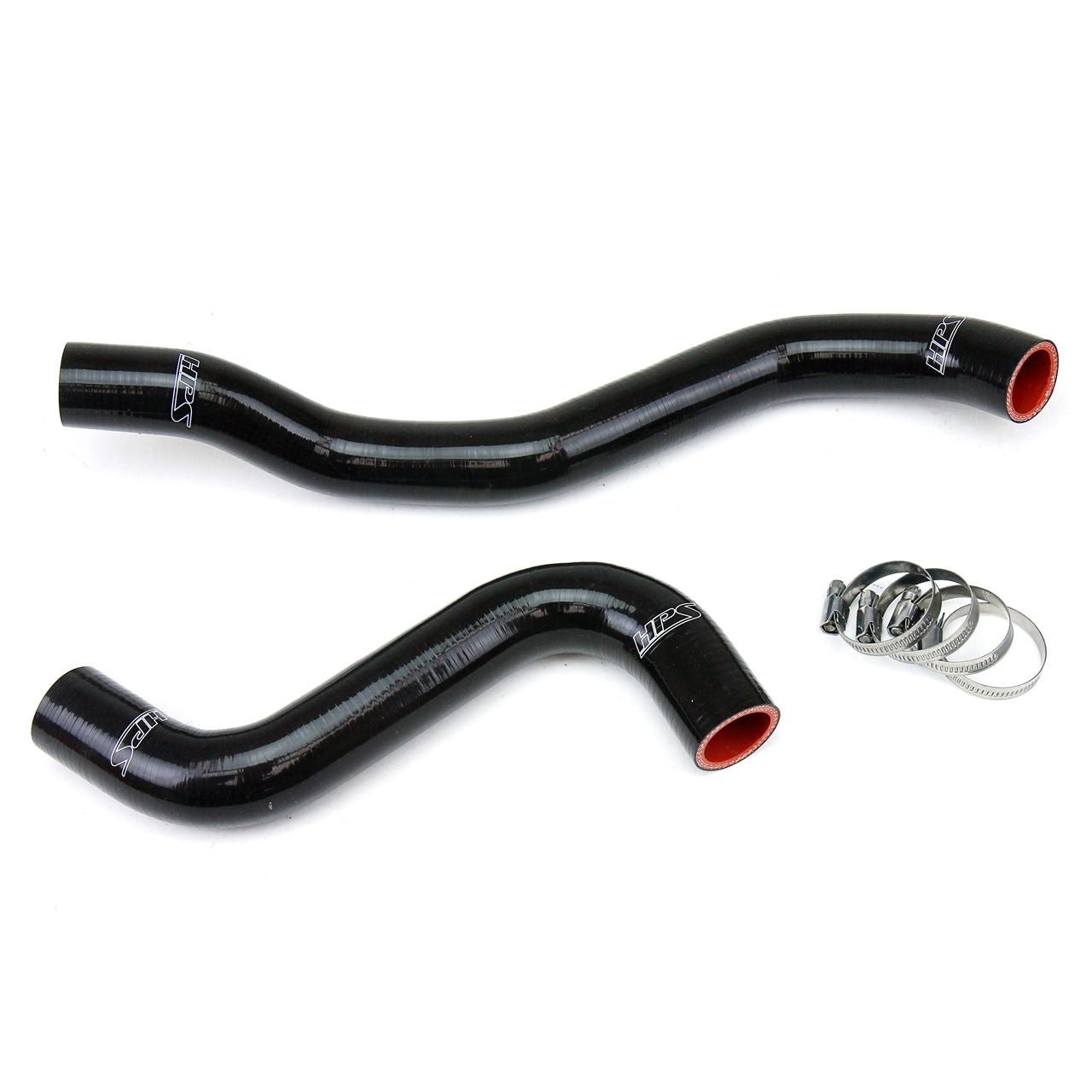 HPS Black Reinforced Silicone Radiator Hose Kit Coolant for Mitsubishi 95-99 Eclipse Turbo