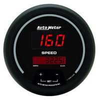 Thumbnail for AutoMeter Gauge Kit 5 Pc. 3-3/8in. & 2-1/16in. Elec Speedo Digital Black Dial W/ Red Led
