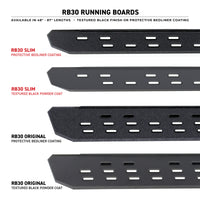 Thumbnail for Go Rhino RB30 Slim Line Running Boards 87in. - Tex. Blk (Boards ONLY/Req. Mounting Brackets)