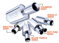 Thumbnail for Borla Wailtail Oval 2-1/4in x 5in Side Round Out Boomer Muffler