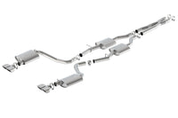 Thumbnail for Borla 15-16 Dodge Challenger R/T 5.7L Dual Rectangle Angle Cut Dual Split Rear Exit S-Type Exhaust