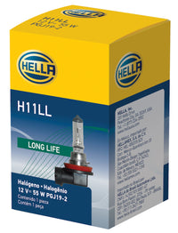 Thumbnail for Hella Bulb H11 12V 55W PGJ19-2 T4 LONG LIFE